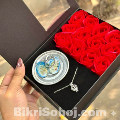 best quality gift,Red Bloom Pearl Necklace